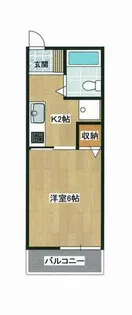 兵庫県三田市貴志【アパート】の間取り