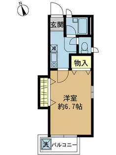 ハイツ大林【2階】の間取り