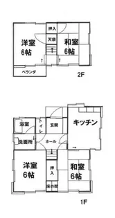 愛知県瀬戸市滝之湯町【一戸建】の間取り