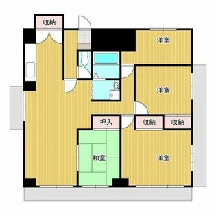 愛知県名古屋市名東区猪子石原3丁目【マンション】の間取り
