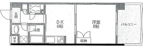 ALBA【402号室】の間取り