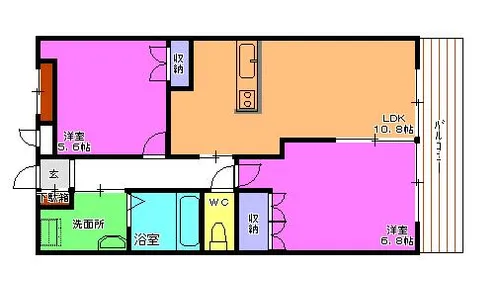 プライム・ガーデン【2階】の間取り