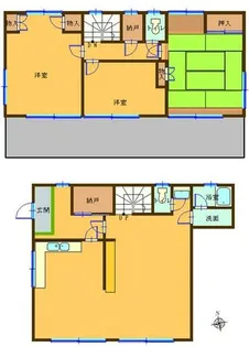 愛知県名古屋市守山区守山2丁目【テラスハウス】の間取り