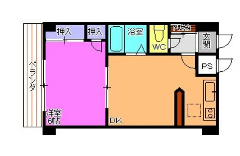 D-スクエア加古川【2階】の間取り
