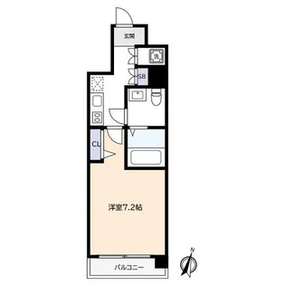 兵庫県神戸市東灘区深江北町1丁目【マンション】の間取り