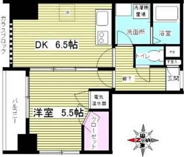 GLANZ七条通【3階】の間取り
