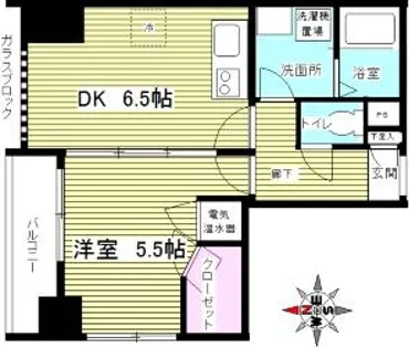 GLANZ七条通【3階】の間取り
