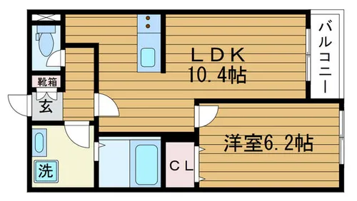 エドモントン【3階】の間取り