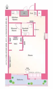 バービールーム・理想のプライベートサロン・セカンドハウス【11階】の間取り