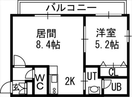 そふぃおーね円山北二条【3階】の間取り