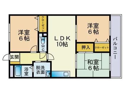 プレスト筒井【403号室】の間取り
