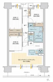 大阪府大阪市此花区春日出南3丁目【マンション】の間取り
