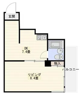 大阪府豊中市服部豊町1丁目【マンション】の間取り