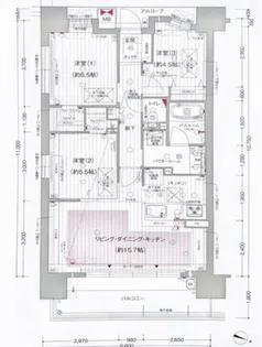 大阪府大阪市此花区春日出南3丁目【マンション】の間取り