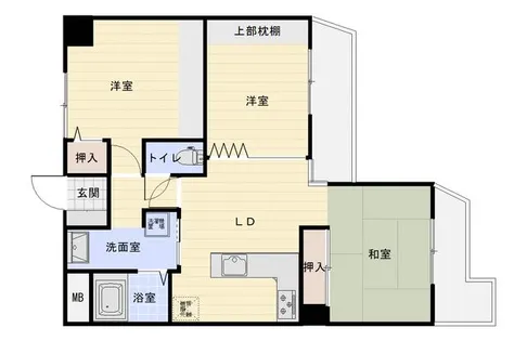 プレステージ姫路妻鹿【8階】の間取り