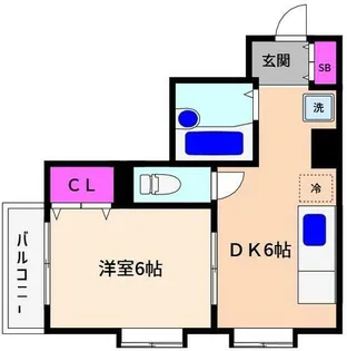 フリックコート【2階】の間取り