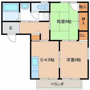 マリニース西浜【203号室】の間取り