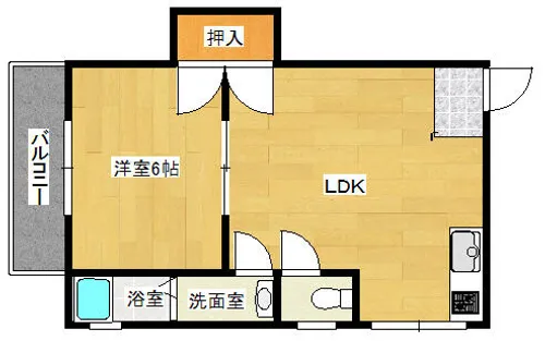 フォーシーズンⅠ【30A号室】の間取り
