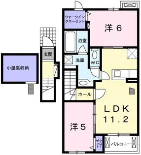 プロムナード壱番館【202号室】の間取り