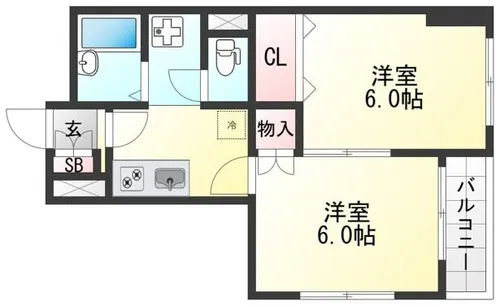内田ビル【2階】の間取り