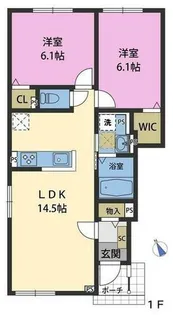 レーベンハイム【1階】の間取り