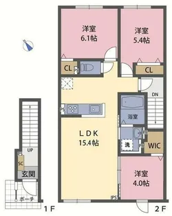 レーベンハイム【2階】の間取り