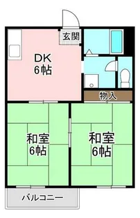 エステート平芝【2階】の間取り
