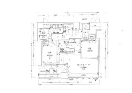 ジオタワー天六【41階】の間取り
