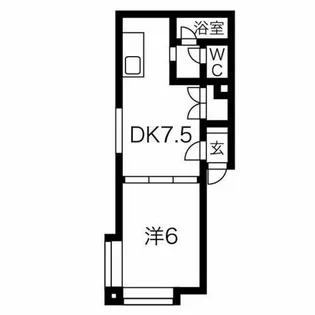 アドゥヴァンス川沿【2階】の間取り
