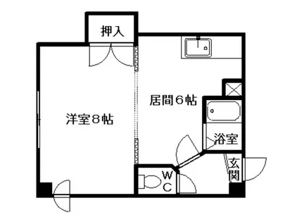 メゾンエスポアール【410号室】の間取り