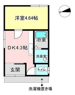 ファミール国分【F号室】の間取り