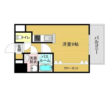 福岡県福岡市博多区千代3丁目【マンション】の間取り