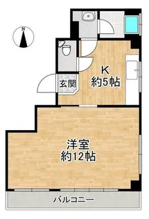 鳥忠ビル【402号室】の間取り