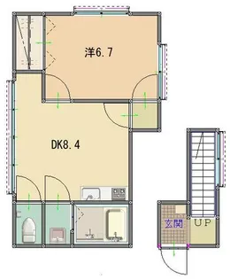 MKホーム広野【201号室】の間取り