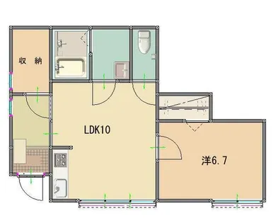 MKホーム広野【101号室】の間取り