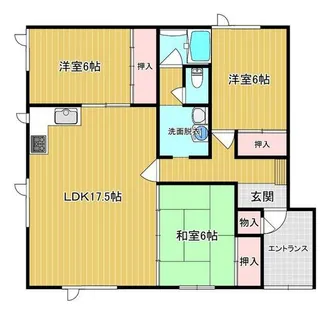 ガーベラ交差点南【102号室】の間取り