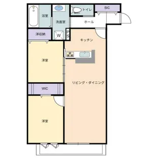 AQUILA須磨海浜公園【2階】の間取り