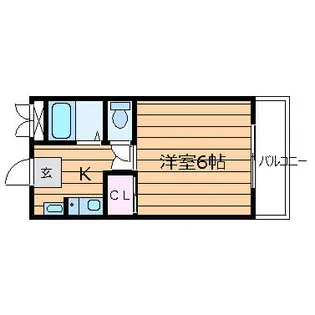 大阪府吹田市岸部中3丁目【マンション】の間取り