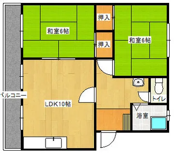 sコーポレーション【404号室】の間取り