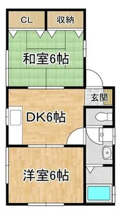 福岡県築上郡築上町大字椎田【アパート】の間取り
