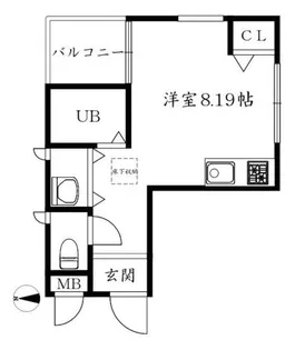 肥後町ハイツ【101号室】の間取り