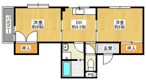 MAYUMIシャロンドビブレ【201号室】の間取り