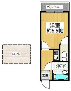 MAYUMIヨーロピアン3番館【109号室】の間取り