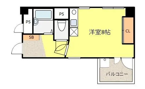 兵庫県西宮市戸田町【マンション】の間取り