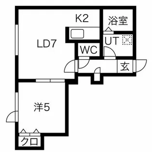 北海道札幌市手稲区前田一条1丁目【アパート】の間取り