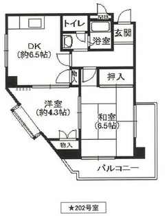兵庫県西宮市松風町【マンション】の間取り