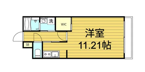 アヴァンス深江橋B【1階】の間取り