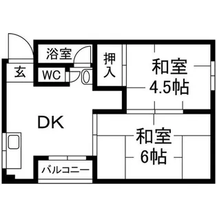 兵庫県神戸市中央区琴ノ緒町2丁目【マンション】の間取り
