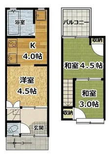 京都府京都市伏見区石田大山町【一戸建】の間取り