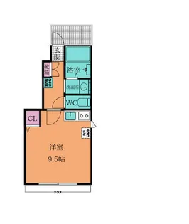 デザインコート日明【1階】の間取り